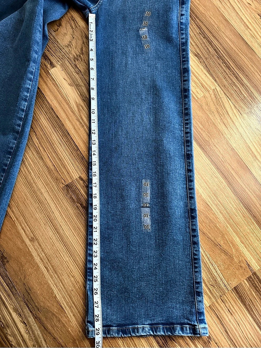 Falabella Denim Collection wide-leg jeans Wide Leg Blue Jeans Waist 27 NWT - Picture 10 of 11